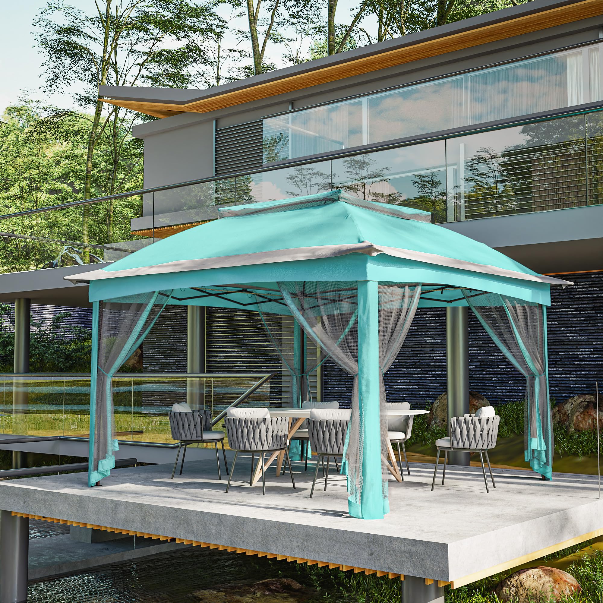 ★11日24時終了★　組み立て式　Maletin Ligero 吉野杉② Amazon.com : Joyside 11'x11' Pop Up Gazebo for Patios Gazebo